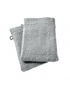 Lot de 2 gants de toilette éponge "Spa" 15 x 21 cm / 400...