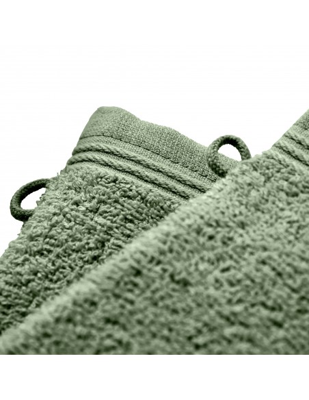 Lot de 2 gants de toilette éponge "Spa" 15 x 21 cm / 400 gr/m²