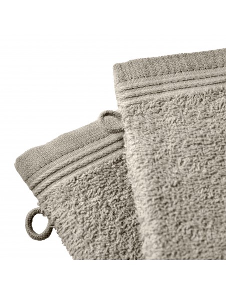 Lot de 2 gants de toilette éponge "Spa" 15 x 21 cm / 400 gr/m²