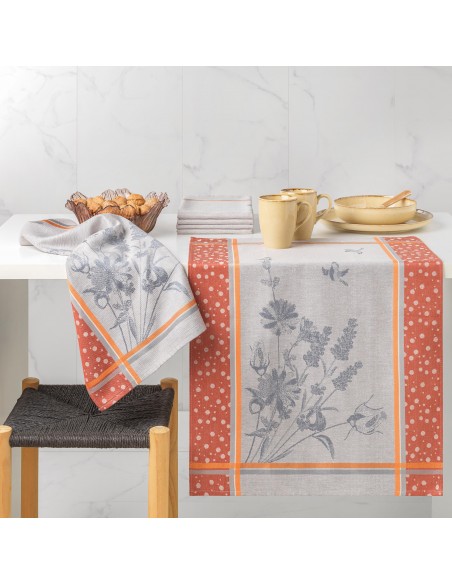 Lot de 6 torchons de cuisine imprimés 50 x 70 cm