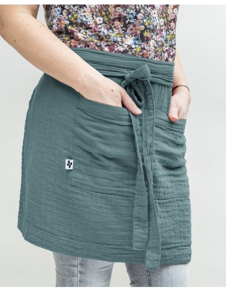 Tablier de Chef "Gaïa" 45 x 80 cm "Gaze de Coton" l'Effet Papillon