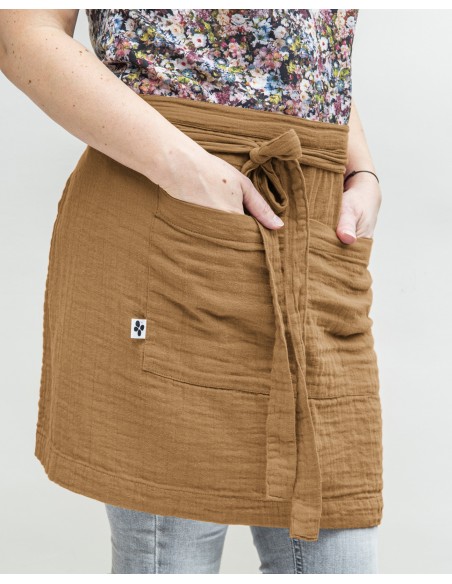 Tablier de Chef "Gaïa" 45 x 80 cm "Gaze de Coton" l'Effet Papillon