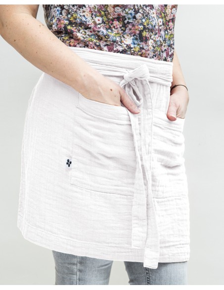 Tablier de Chef "Gaïa" 45 x 80 cm "Gaze de Coton" l'Effet Papillon