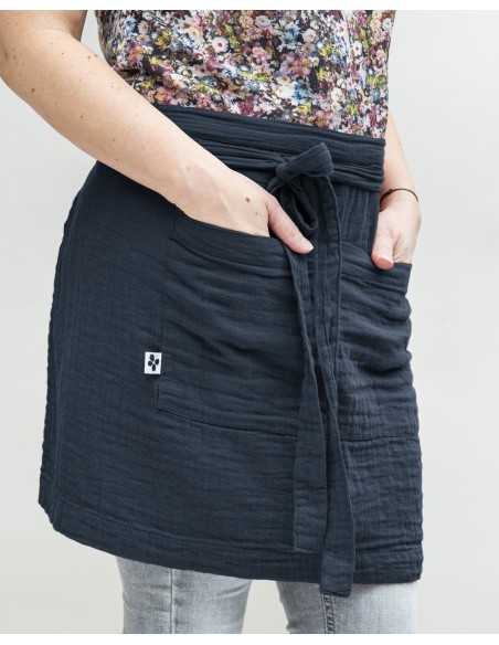 Tablier de Chef "Gaïa" 45 x 80 cm "Gaze de Coton" l'Effet Papillon