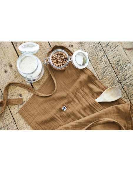 Tablier de Chef "Gaïa" 45 x 80 cm "Gaze de Coton" l'Effet Papillon