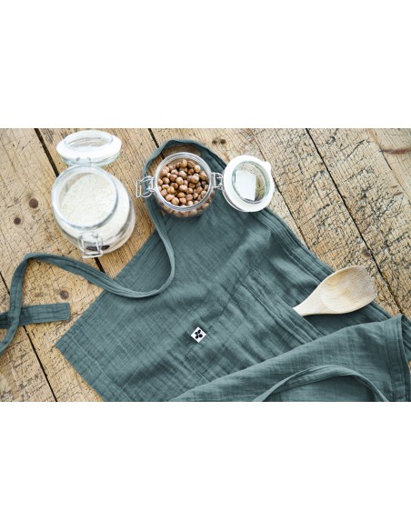 Tablier de Chef "Gaïa" 45 x 80 cm "Gaze de Coton" l'Effet Papillon