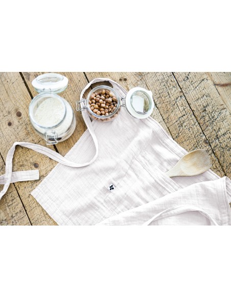 Tablier de Chef "Gaïa" 45 x 80 cm "Gaze de Coton" l'Effet Papillon