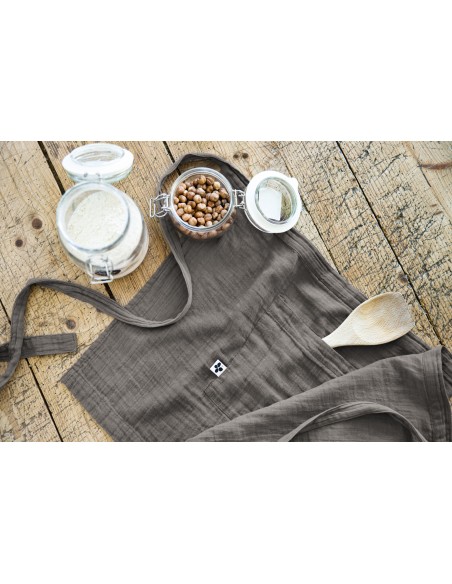 Tablier de Chef "Gaïa" 45 x 80 cm "Gaze de Coton" l'Effet Papillon