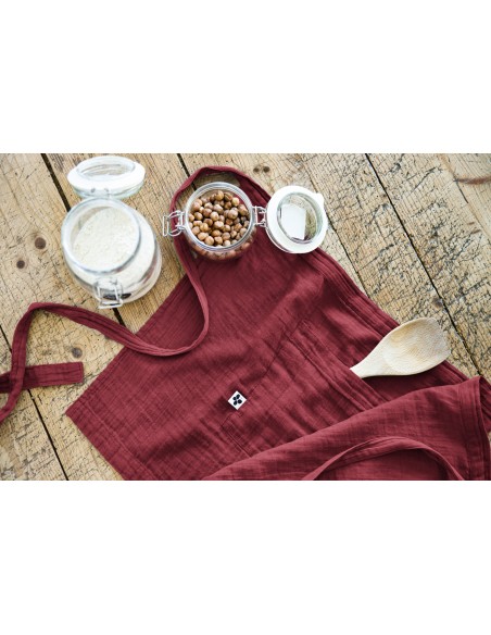 Tablier de Chef "Gaïa" 45 x 80 cm "Gaze de Coton" l'Effet Papillon