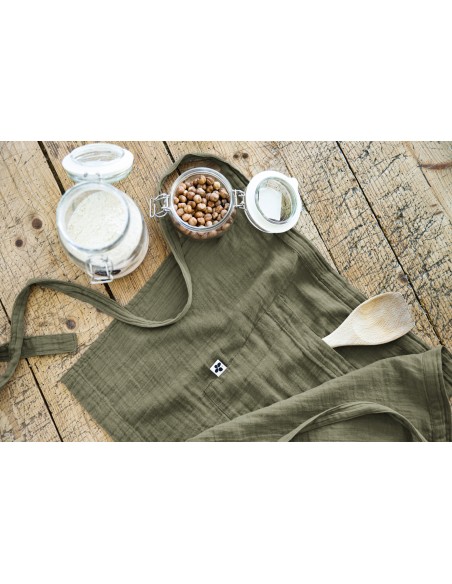 Tablier de Chef "Gaïa" 45 x 80 cm "Gaze de Coton" l'Effet Papillon