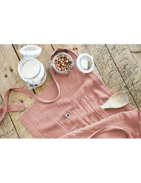 Tablier de Chef "Gaïa" 45 x 80 cm "Gaze de Coton" l'Effet Papillon