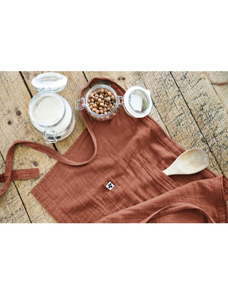 Tablier de Chef "Gaïa" 45 x 80 cm "Gaze de Coton" l'Effet Papillon