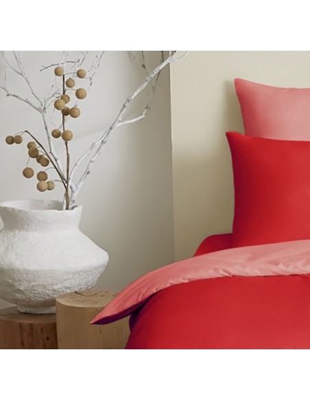 Pack complet 4 pièces Capucine/Clémentine réversible housse de couette pour lit 90 x 190 cm