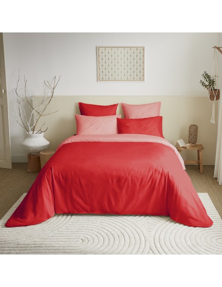 Pack complet 6 pièces Capucine/Clémentine réversible housse de couette pour lit 160 x 200 cm
