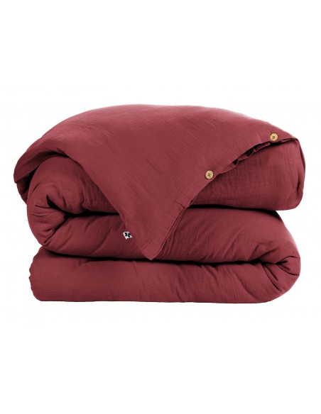 Housse de couette "Gaïa" 200 x 200 Gaze de Coton l'Effet Papillon