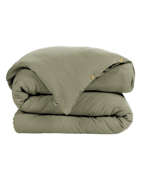 Housse de couette "Gaïa" 240 x 220 Gaze de Coton l'Effet Papillon