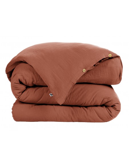 Housse de couette "Gaïa" 240 x 220 Gaze de Coton l'Effet Papillon