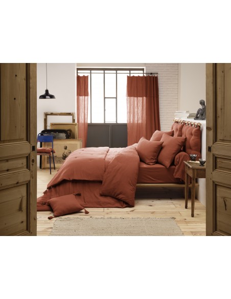 Housse de couette "Gaïa" 260 x 240 Gaze de Coton l'Effet Papillon