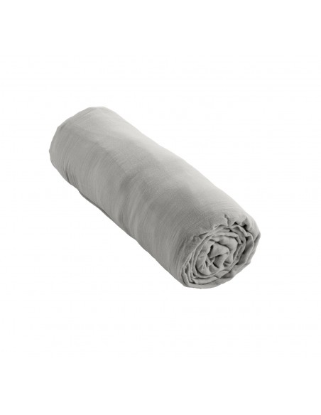 Drap housse "Gaïa" 90 x 190 bonnet de 30 cm "Gaze de Coton" l'Effet Papillon