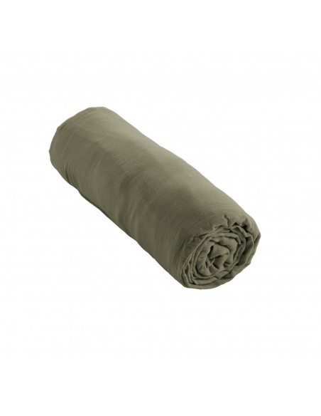 Drap housse "Gaïa" 140 x 190 bonnet de 30 cm "Gaze de Coton" l'Effet Papillon