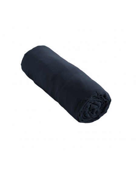 Drap housse "Gaïa" 160 x 200 bonnet de 30 cm "Gaze de Coton" l'Effet Papillon