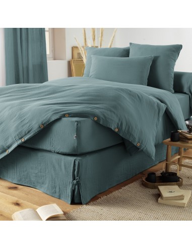 Drap housse "Gaïa" 160 x 200 bonnet...