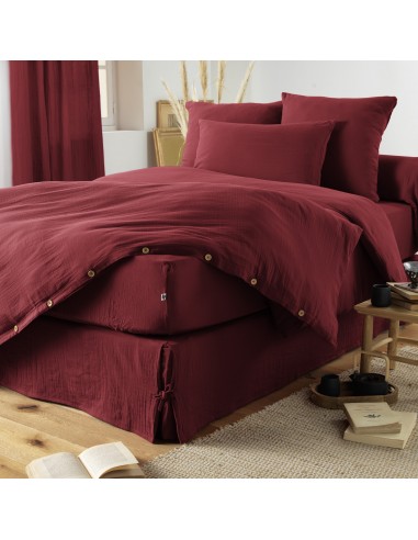Drap housse "Gaïa" 160 x 200 bonnet...