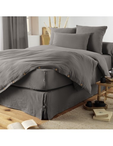 Drap housse "Gaïa" 200 x 200 bonnet...