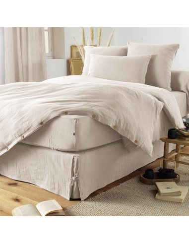 Drap housse "Gaïa" 200 x 200 bonnet...