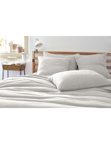 Taie d'oreiller Pois Doré Déco "Gaïa...