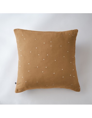 Taie d'oreiller Pois Doré Déco "Gaïa...
