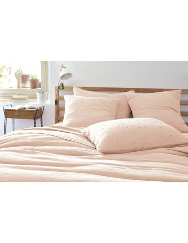 Taie d'oreiller Pois Doré Déco "Gaïa...