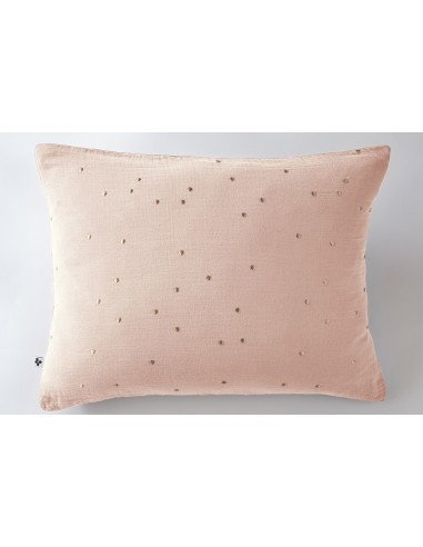 Taie d'oreiller Pois Doré Déco "Gaïa...