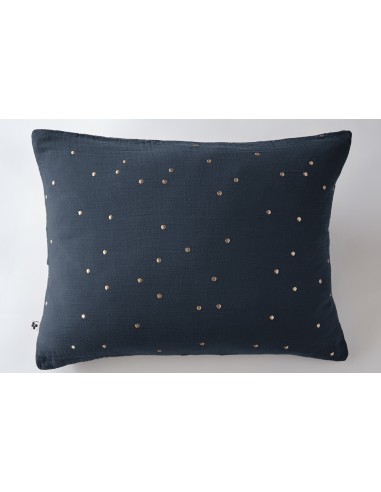 Taie d'oreiller Pois Doré Déco "Gaïa...