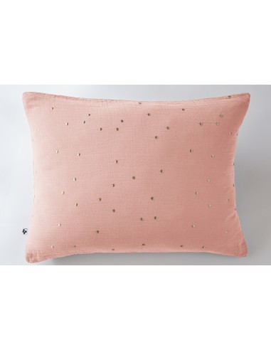 Taie d'oreiller Pois Doré Déco "Gaïa...