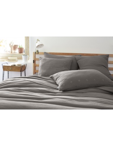 Taie d'oreiller Brodée Déco "Gaïa...