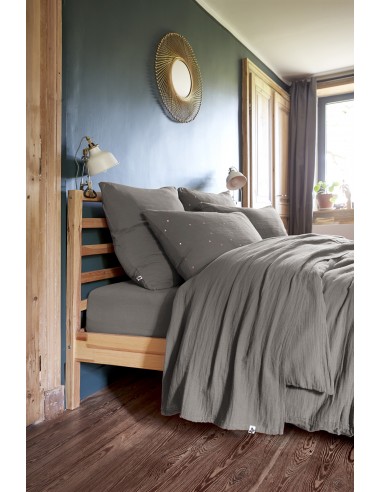 Drap plat "Gaïa" 240 x 300 cm Gaze de...