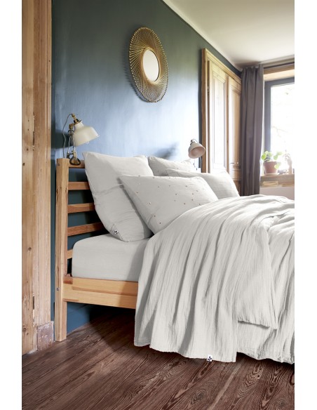 Drap plat "Gaïa" 240 x 300 cm Gaze de Coton l'Effet Papillon
