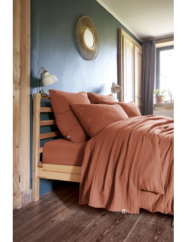 Drap plat "Gaïa" 240 x 300 cm Gaze de...