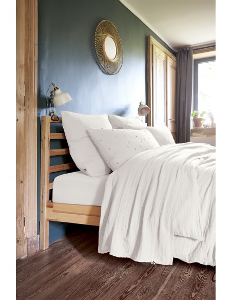 Drap plat "Gaïa" 270 x 300 cm Gaze de Coton l'Effet Papillon