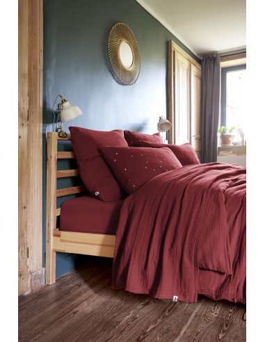 Drap plat "Gaïa" 270 x 300 cm Gaze de...