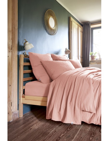 Drap plat "Gaïa" 270 x 300 cm Gaze de Coton l'Effet Papillon