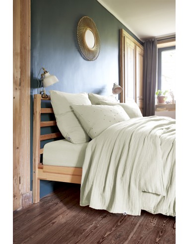 Drap plat "Gaïa" 270 x 300 cm Gaze de...