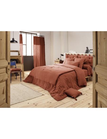 Drap plat "Gaïa" 270 x 300 cm Gaze de Coton l'Effet Papillon