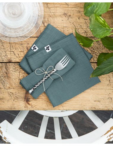 Lot de 3 serviettes de table "Gaïa"...