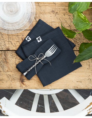 Lot de 3 serviettes de table "Gaïa"...