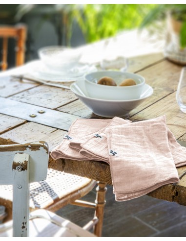 Lot de 3 serviettes de table "Gaïa"...