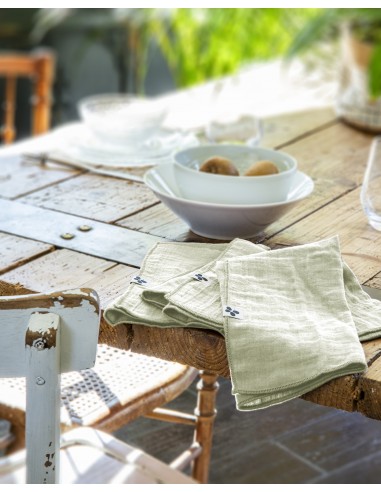 Lot de 3 serviettes de table "Gaïa"...
