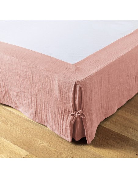 Cache-sommier "Gaïa" 90 x 190 cm Gaze de Coton l'Effet Papillon