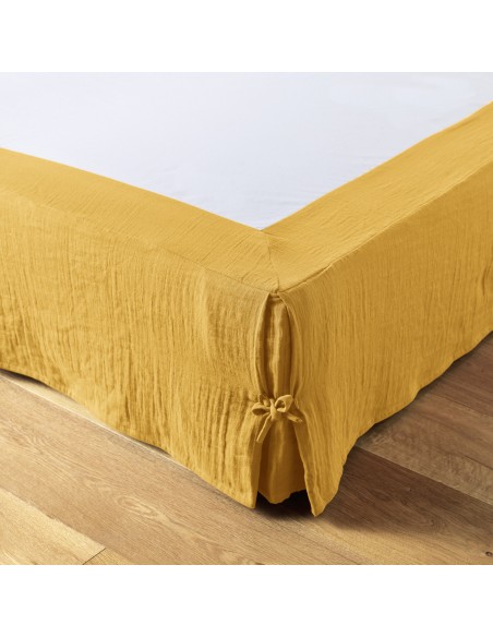 Cache-sommier "Gaïa" 90 x 190 cm Gaze de Coton l'Effet Papillon